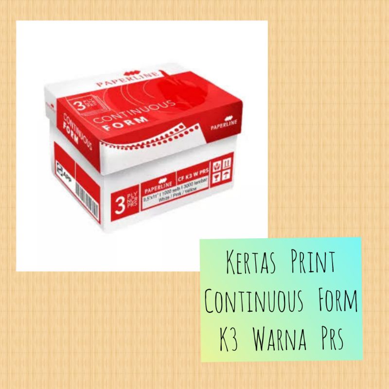 

Kertas Continuos Form K3 Warna Prs (potong)