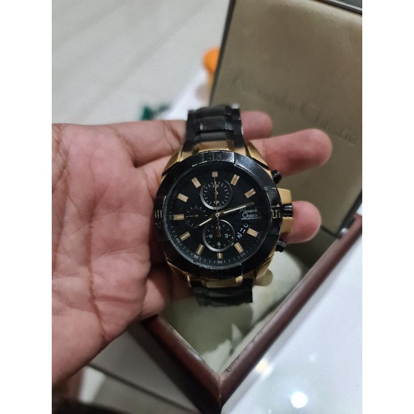 jam tangan original AC alexandre christie Chronograph lkp preloved second bekas