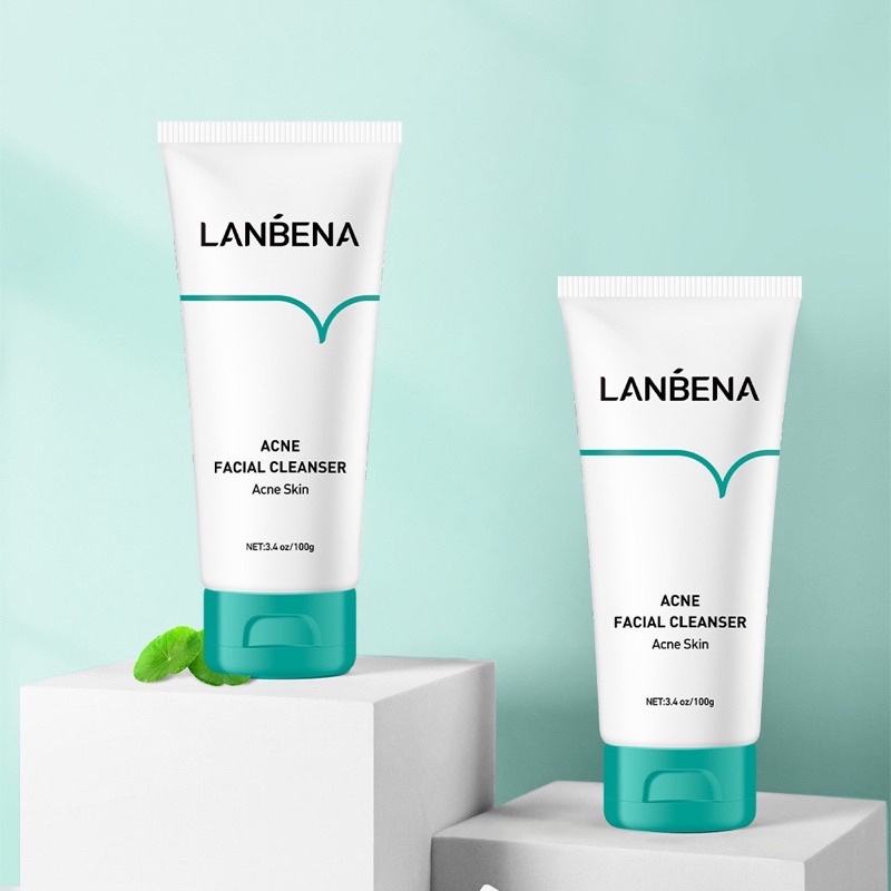 LANBENA Acne Facial Cleanser - Wajah Berjerawat (100 gr) BPOM