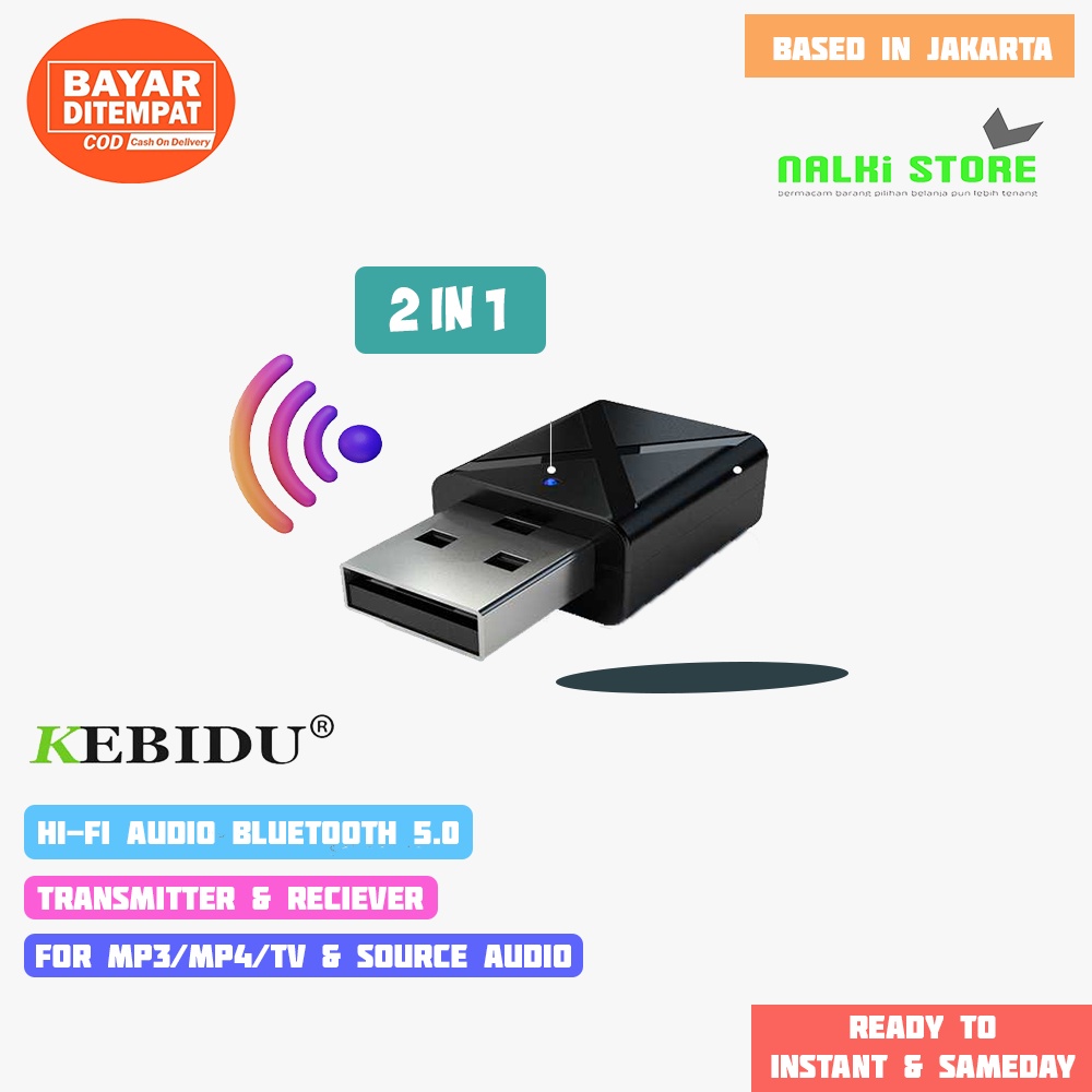 Jual DONGLE BLUETOOTH USB 5.0 AUDIO TRANSMITTER DAN RECIEVER ADAPTER