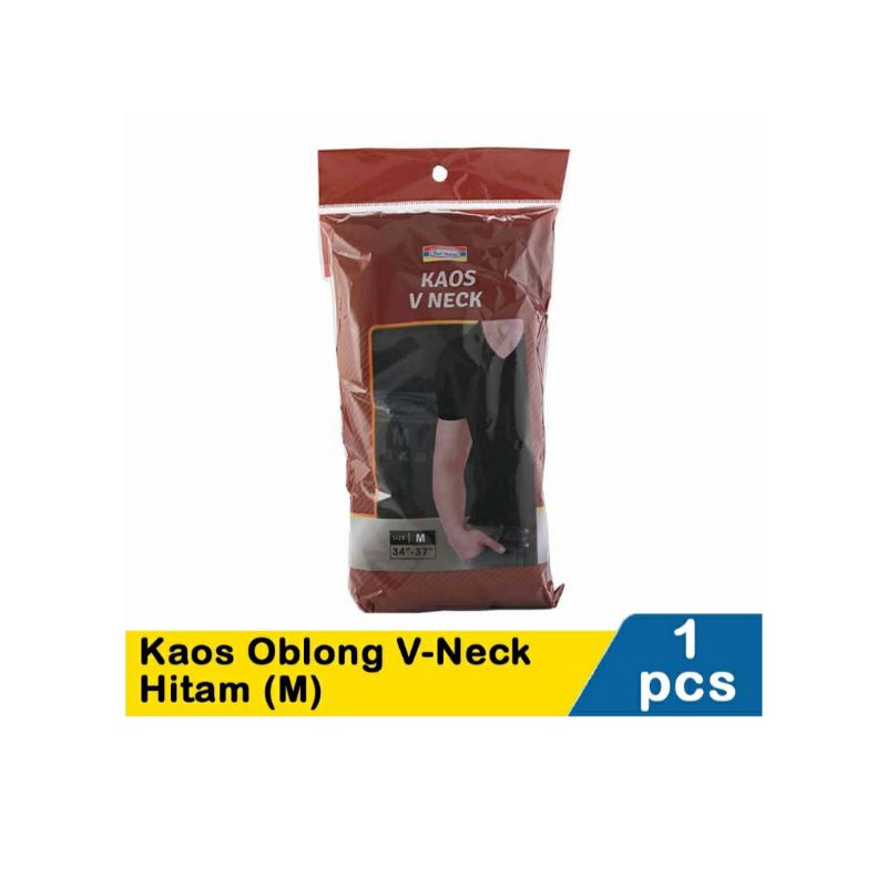 Indomaret Kaos Oblong V-Neck Hitam M