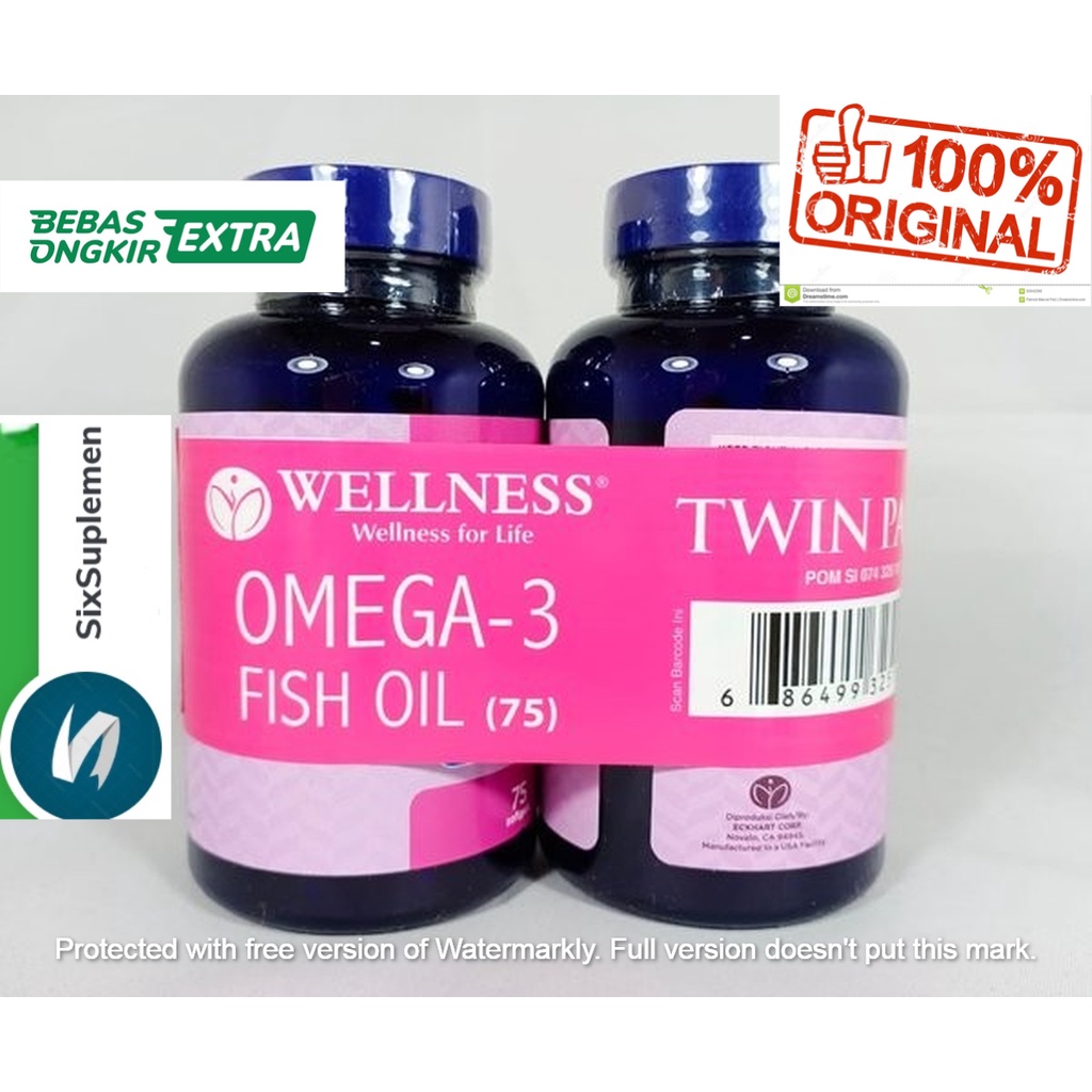 Wellness Omega 3 Fish Oil 1000 Mg 75 + 75 Softgel