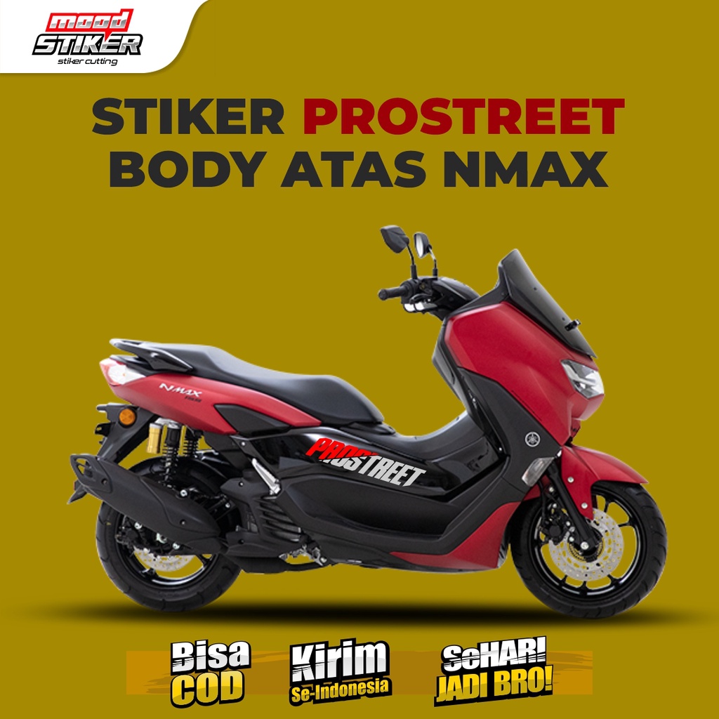 Stiker Prostreet Body Atas Nmax / Prostreet Body Scoopy