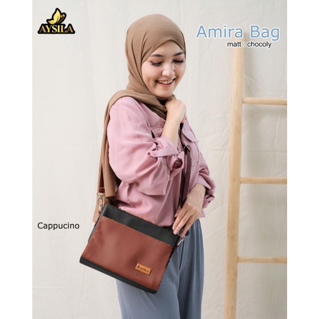 AMIRA BAG BY AYSILA TAS SELEMPANG BAHAN CHOCOLY ANTI AIR PREMIUM WATERPROOF