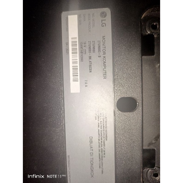 MB .mainboard monitor komputer LG 27UN880-B