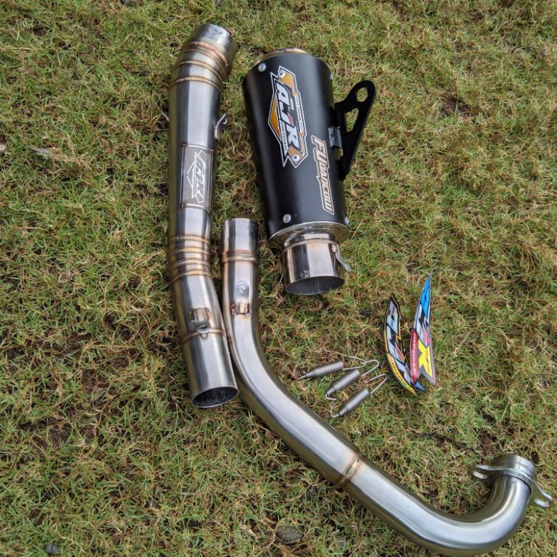 KNALPOT DRAG  BALAP SATRIA FUoriginal ajr good exhaust Fu 147-200cc bebas reques