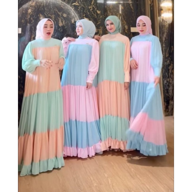 Dress Pelangi Shellasaukia