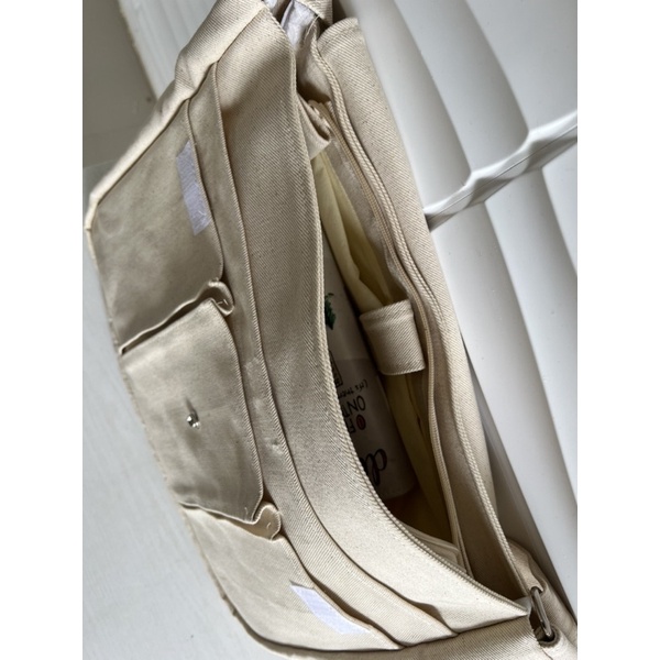 Colour Company Library Series Sling Bag Canvas Slot Laptop Compartment