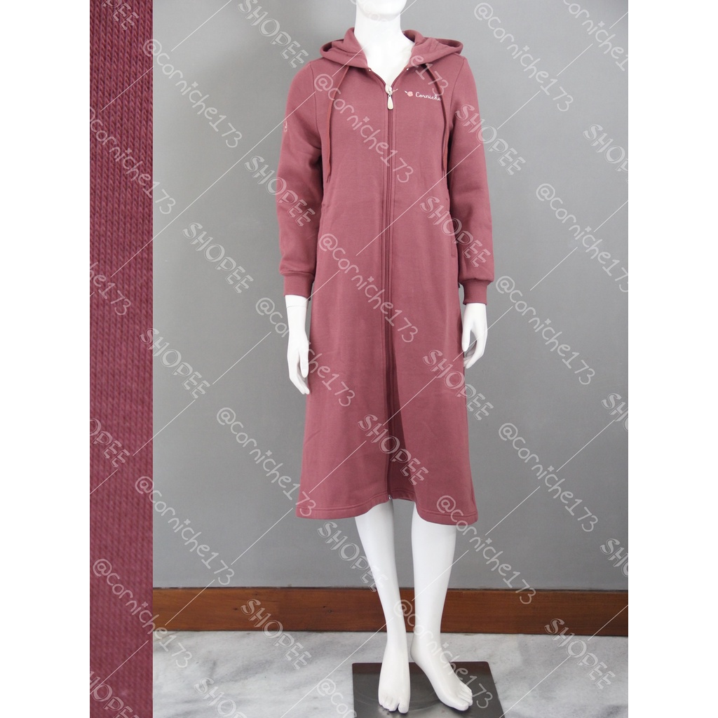 Corniche Fila Long Jacket Maroon - TW231464