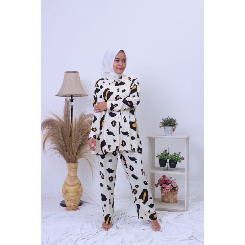 ONE SET RAYON MOTIF TERBARU TERMURAH / DAILY ONE SET RAYON PAJAMAS MURAH / SETELAN ONE SET ARJUNA