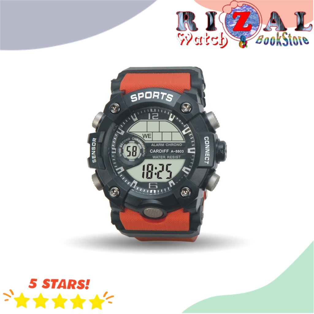 Terlarisss CARDIFF LCD 8803 Jam Tangan Digital Sport Pria