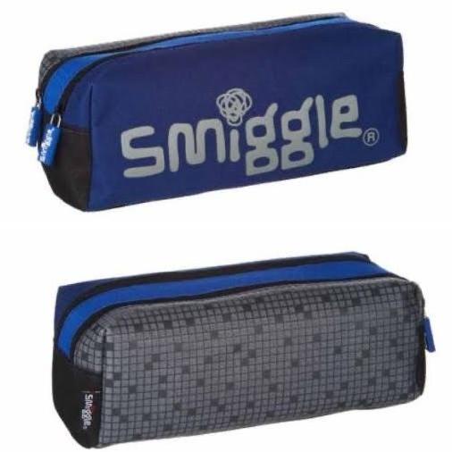 

SMIGGLE PENCIL CASE CANVAS BLUE GREEN ARMY ORIGINAL TEMPAT PENSIL UH654OIK