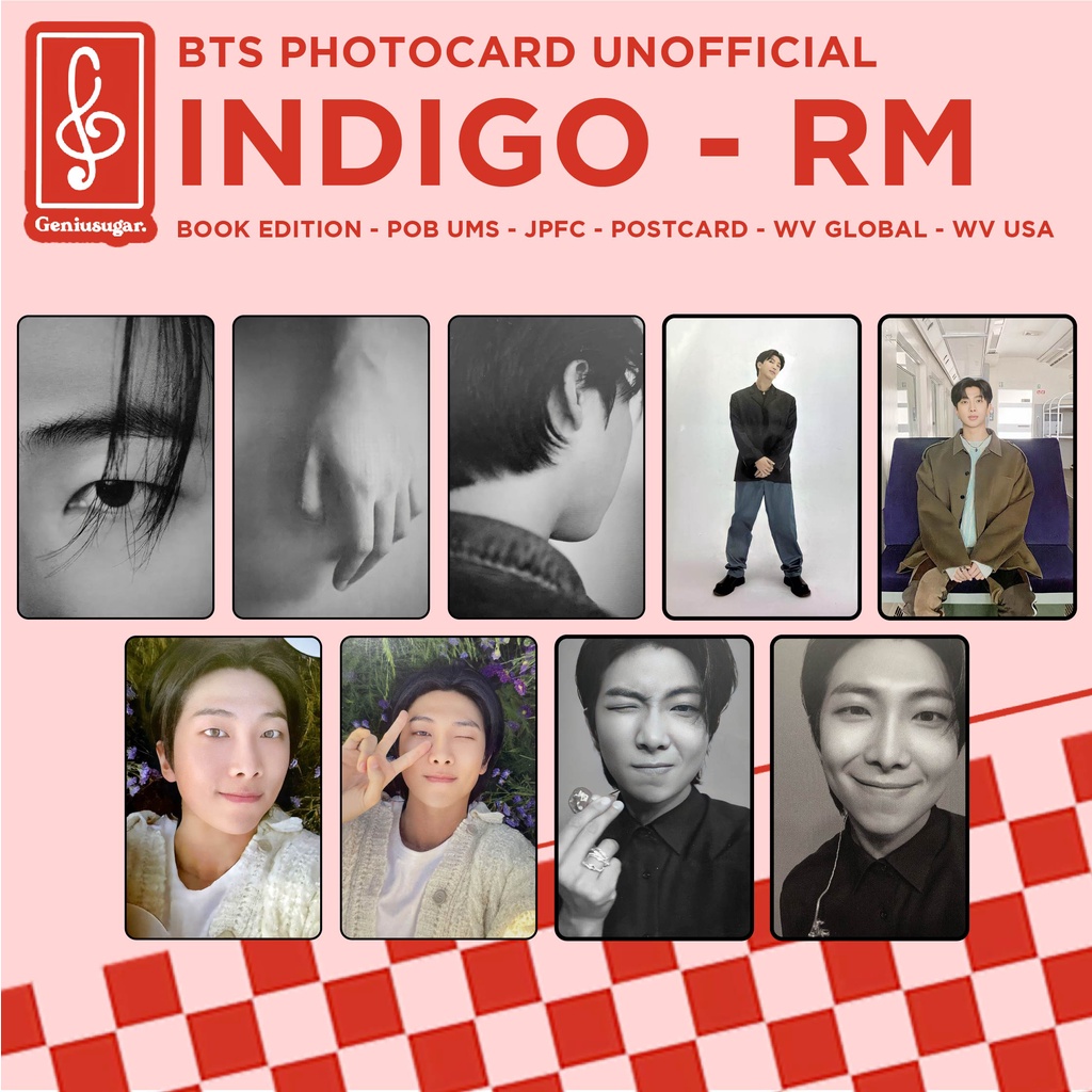 [REPLIKA BTS RM] PHOTOCARD INDIGO UNOFFICIAL