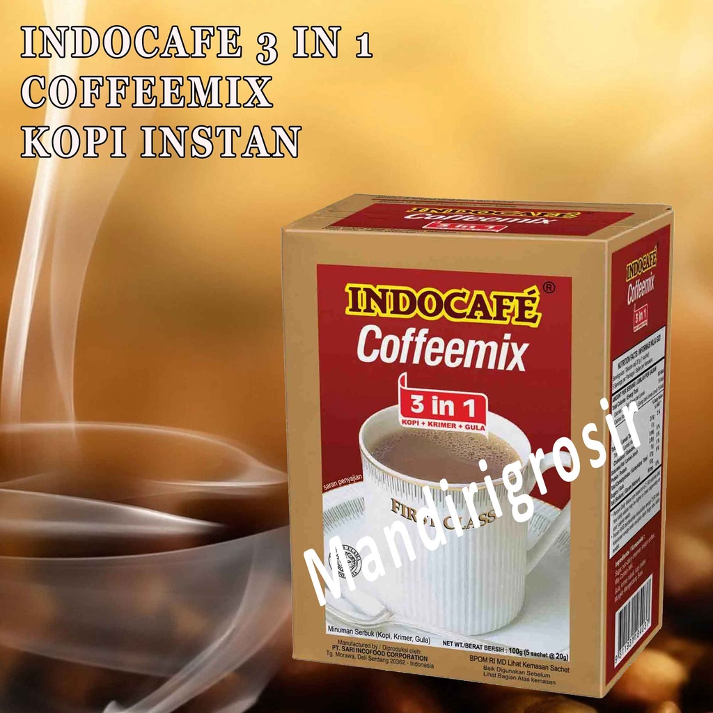 IndoCafe* Cofee Mix* Kopi Instan 3 in 1* Cofee* 5pcs