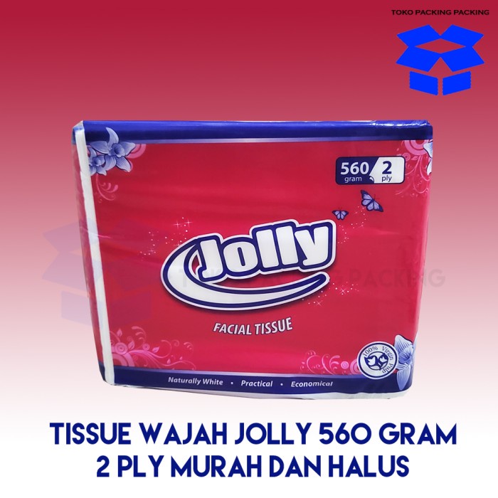 tisu facial jolly 560 gram 2 ply