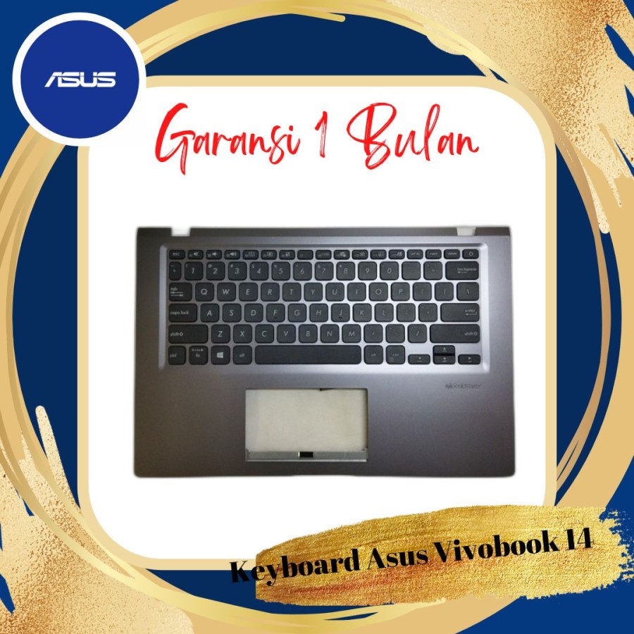 Keyboard Laptop Asus Vivobook 14 X415 X415J X415JA X415JP with Frame