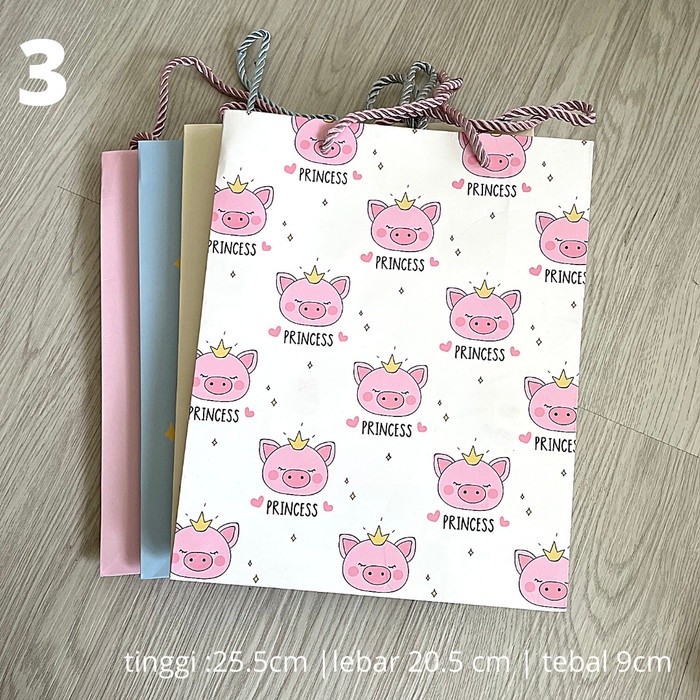 

Goodie Bag Gift Paper Shopping Piggy Lucu Kado Valentine Birthday - no 3