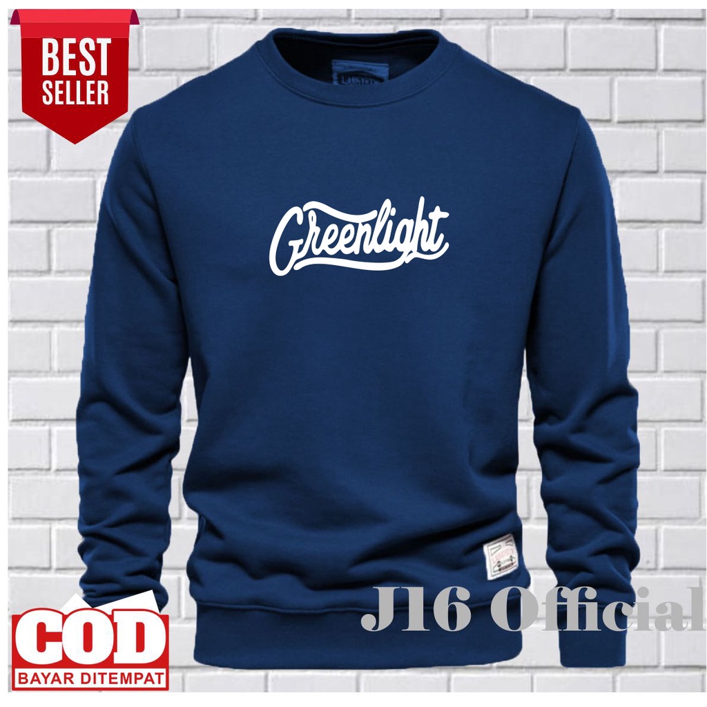 GREENLIGHT CREWNECK Jaket Distro Sweater Oblong Pria Wanita FLEECE TEBAL PREMIUM