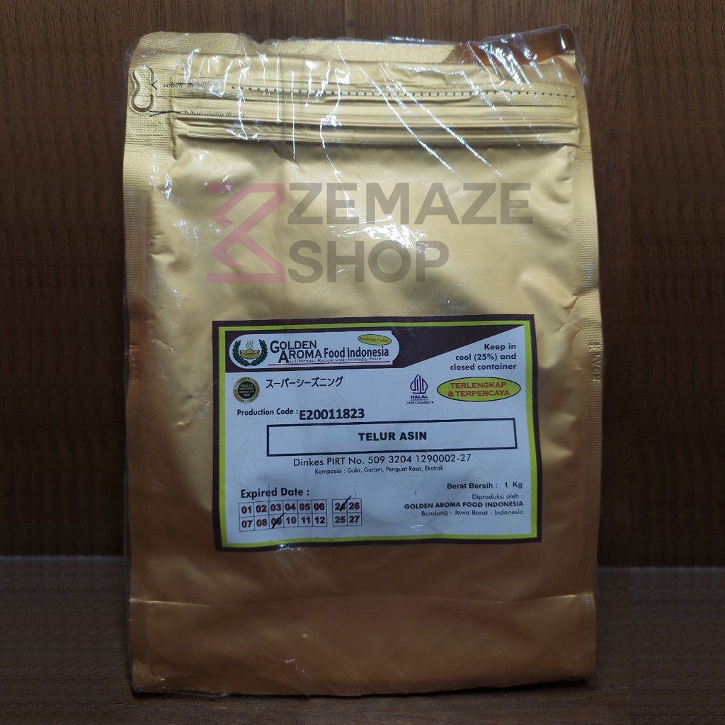 Zemaze - Bumbu Tabur 1 Kg Varian Rasa Telur Asin (Telur Asin, Telur Asin Pedas)
