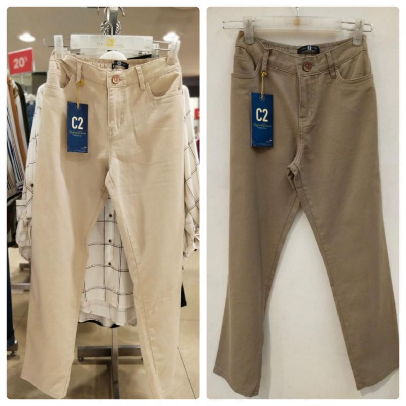 celana jeans wanita model boyfriend 2 warna C2 original