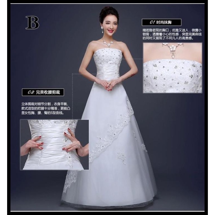Wedding Dress - Gaun Pengantin Qi Payet Korea 2015