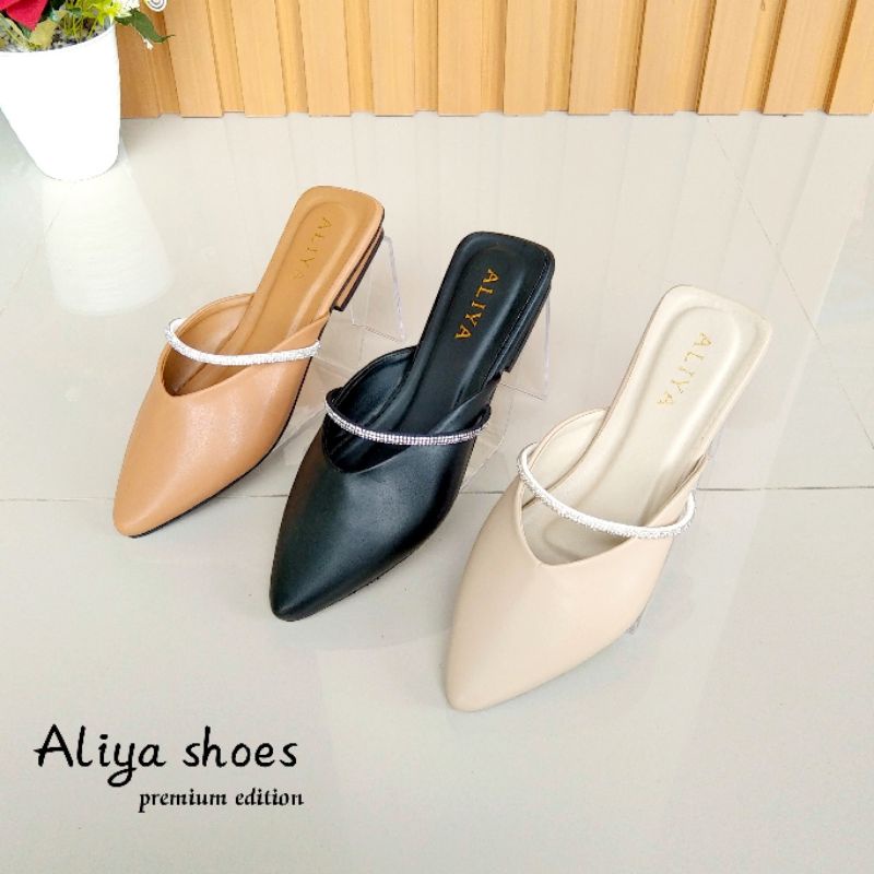 Aliya Aileen Mules Wanita heels/ Hak 2cm