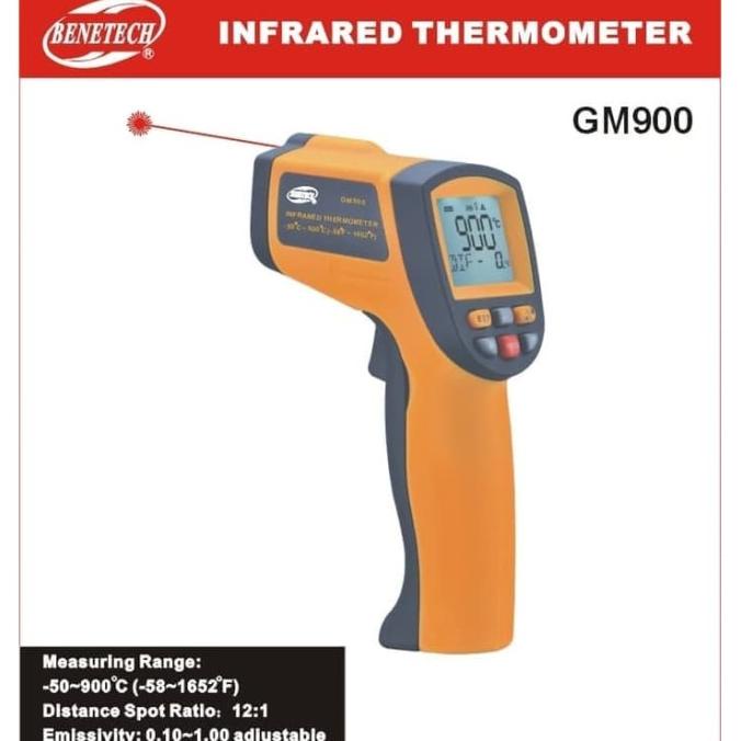 Infrared Thermometer 900 Celsius Benetech GM900 Termometer Gun 900 GM
