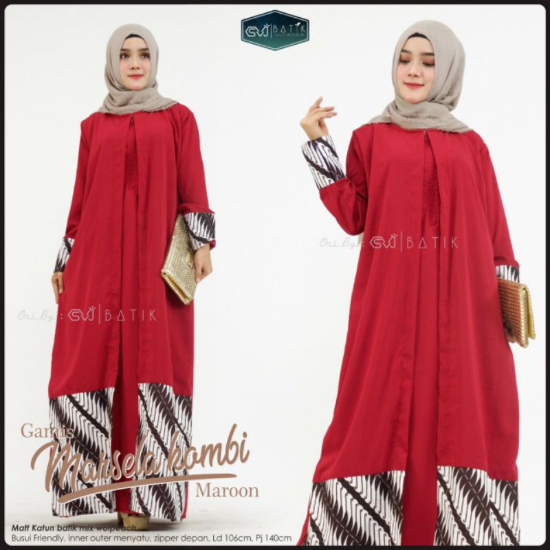 GAMIS BATIK EKSKLUSIF #1/GAMIS BATIK SOLO/100% ORIGINAL BATIK SOLO/LULUS STORE ID