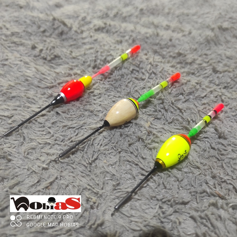 Pelampung pancing anti badai fosfor hobias