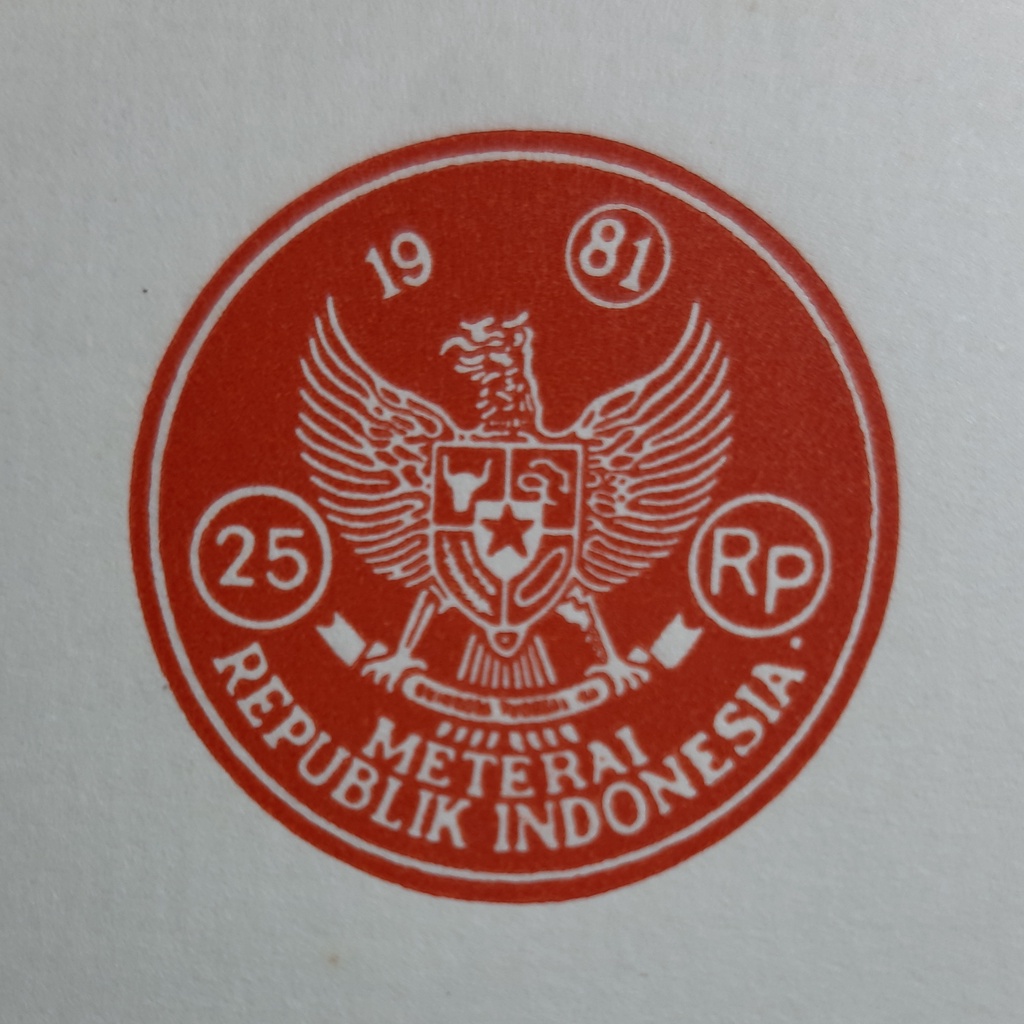 

KERTAS SEGEL TAHUN 1981 DOUBLE VOLIO KERTAS BERMATERAI TAHUN 1981 DOUBLE VOLIO