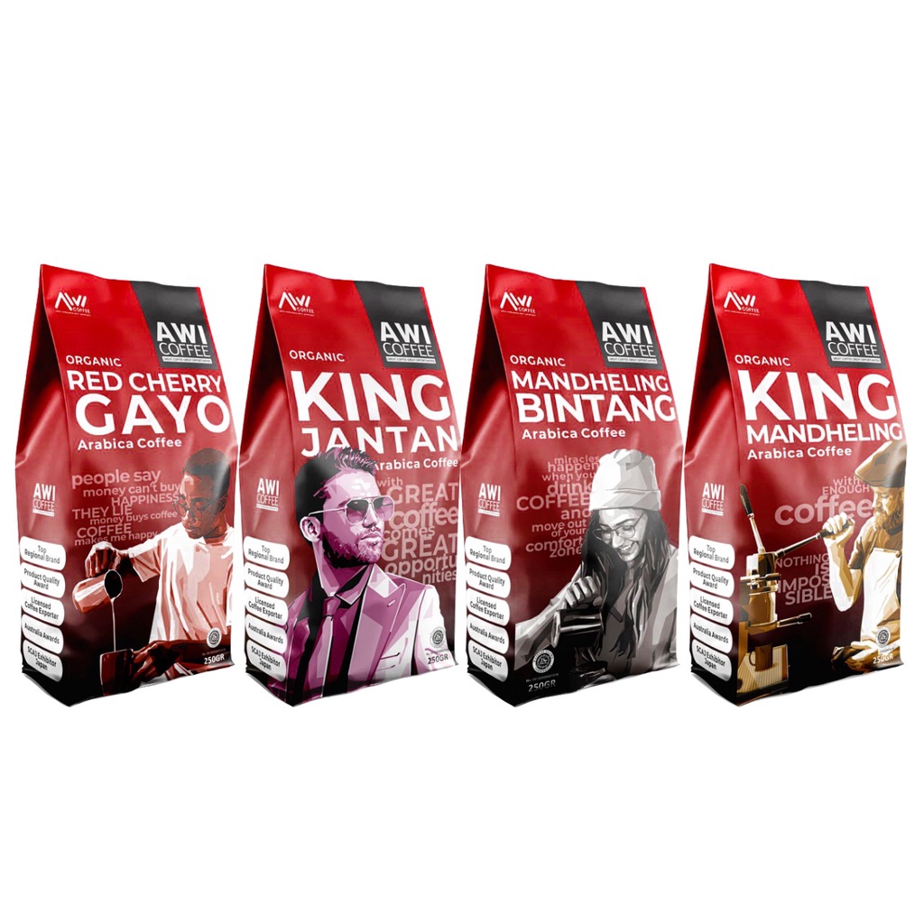 

AWI COFFEE SUMATERA SPECIALTY @250GR BIJI/BUBUK |ARABICA|SPECIALTY COFFEE