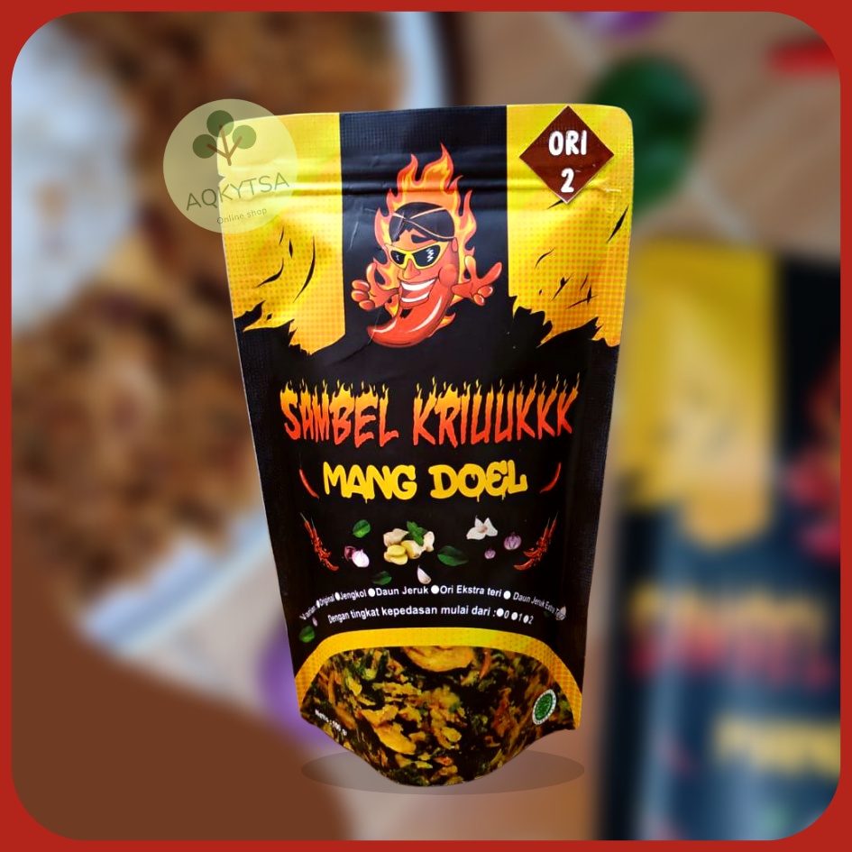 

Sambal Tabur Sambel Goreng Kriuk Kering Mang Doel Hot Pedas Bawang Original