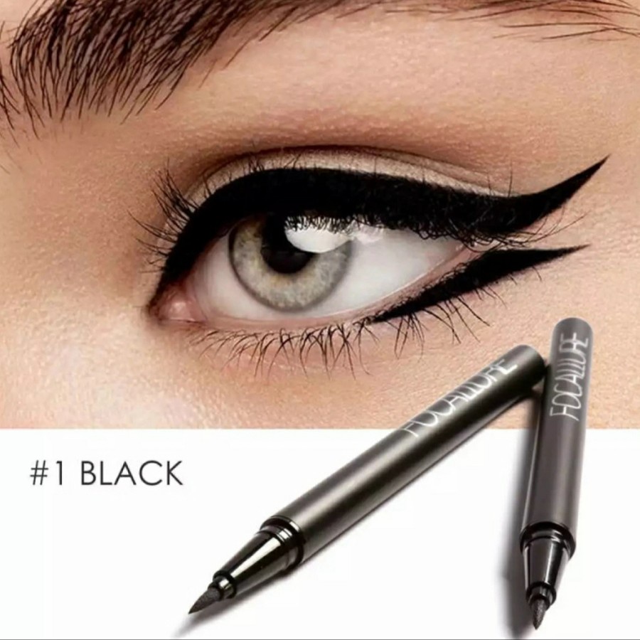 Focallure FA-13 Eyeliner Pensil Warna Hitam Tahan Lama dan Tahan Air