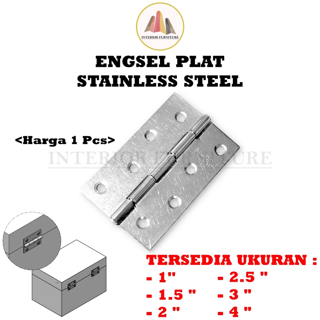 Engsel Kupu Kupu Engsel Kandang Engsel Tipis RRT Engsel Pintu Kandang Ayam Jendela Lemari RRT Engsel Kupu-kupu Stainless Steel