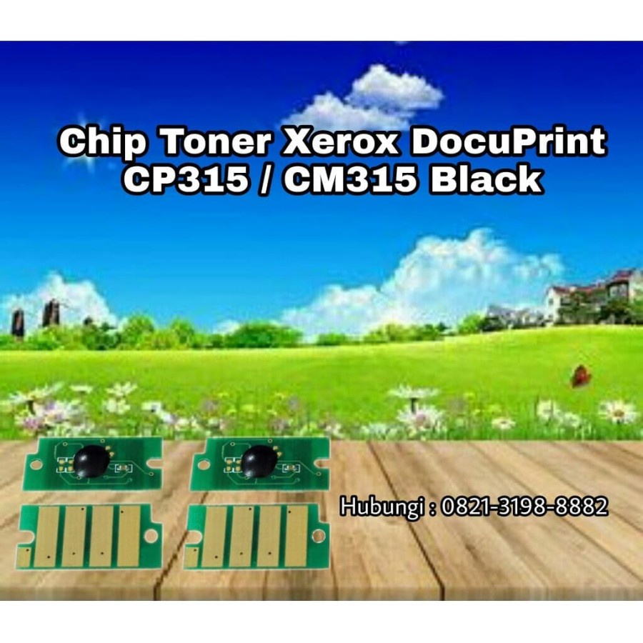 Chip Toner Xer CP315 CP318 CM315 CP 315 318 CM 315 Black