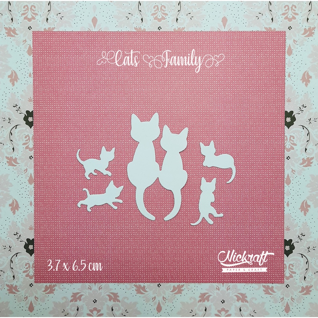 

CATS FAMILY - Hiasan Scrapbook Jurnal Cat Kucing