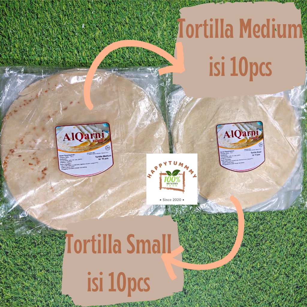 HPT - KULIT KEBAB TORTILLA MEDIUM SMALL / SEDANG KECIL 22CM &amp; 18CM KUALITAS PREMIUM MURAH HALAL