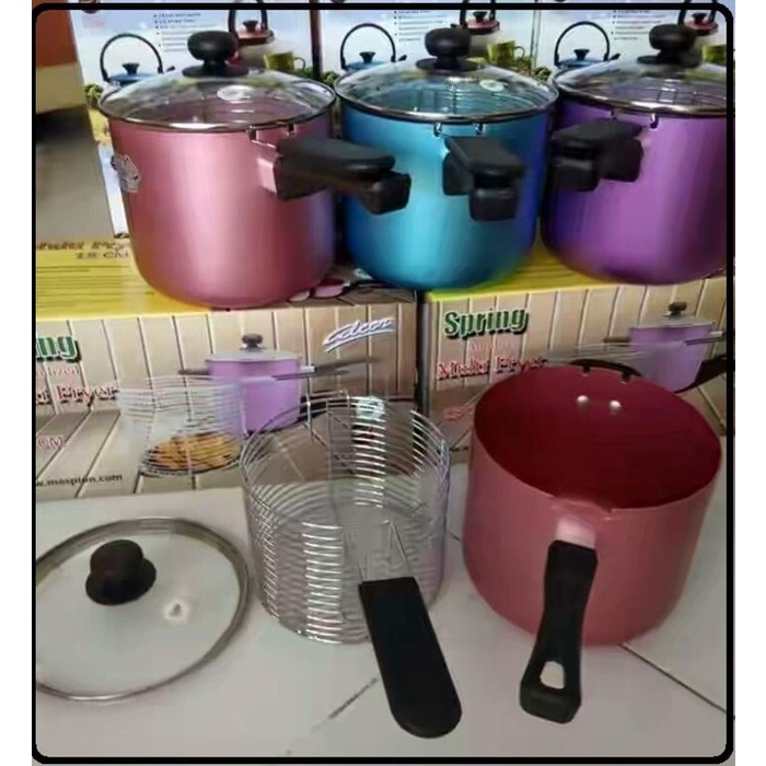 Fryer Multi Fryer 18 Cm / Multi Deep Fryer Aluminium / Panci Multi Maspion