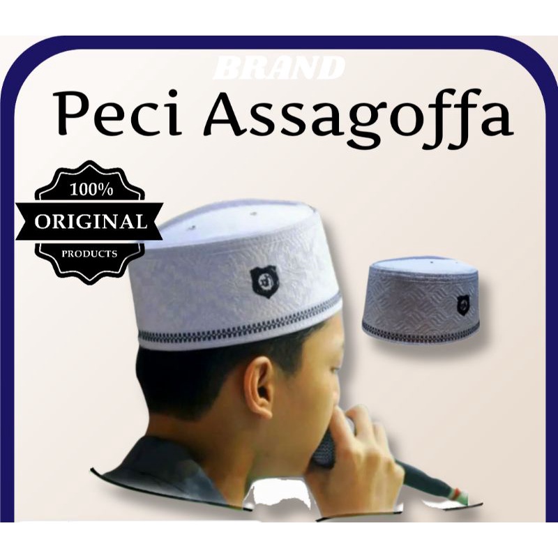 Songkok / Peci Assagoffa Logo Bordir