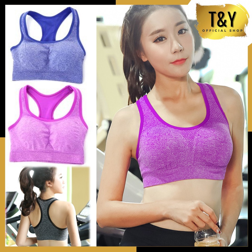 T&amp;Y Bra Sport 6708 Bh Sport Gym Tank Top Olahraga Bra Fashion Wanita Tanpa Kawat Import