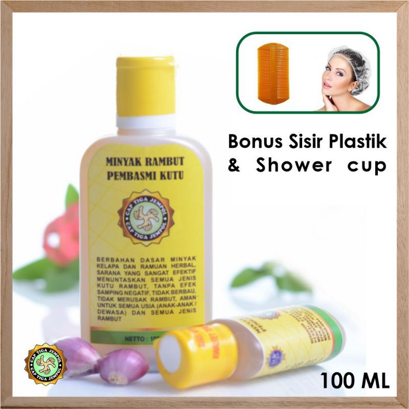 minyak kutu 100 ml || obat kutu ||  sisir serit kutu