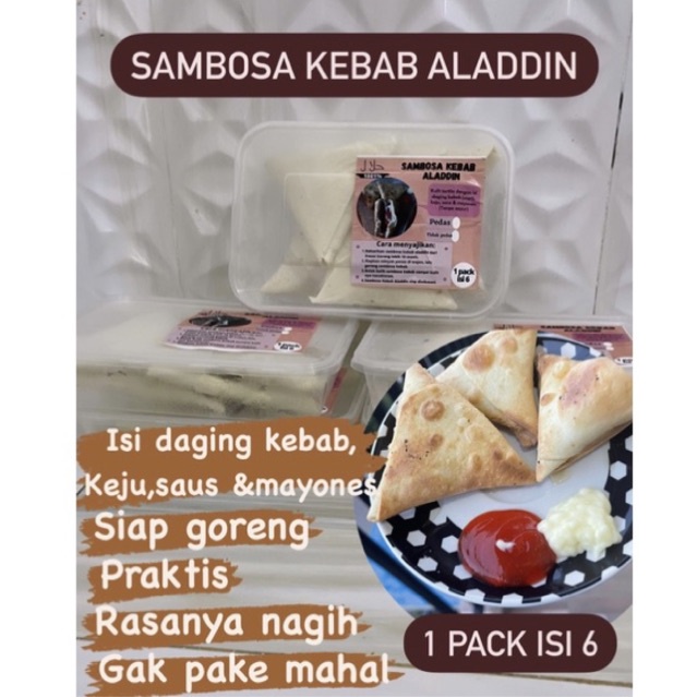 Jual Sambosa Kebab Aladdin Frozen Shopee Indonesia