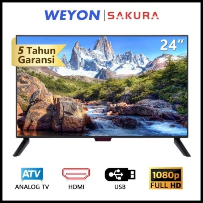 Full Layar Tv Led 24 Inch Hd Ready Smart Tv Televisi Murah