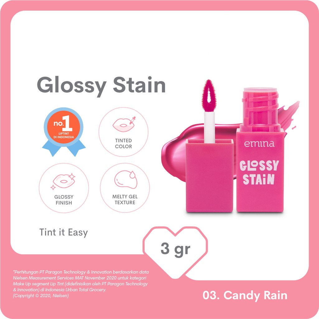 EMINA GLOSSY STAIN - LIP STAIN 3gr