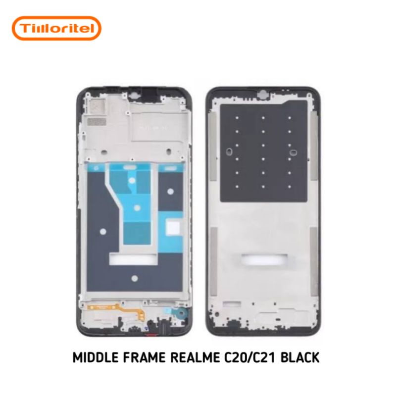 MIDDLE FRAME REALME C20/C21 BLACK