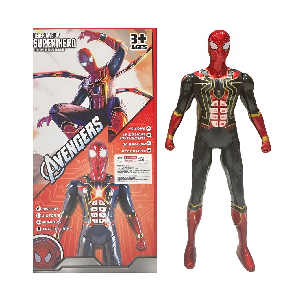 Robot Avengers | Mainan Anak Laki Laki Robot Ironman Captain Amerika Spiderman | Kado Ulang Tahun Anak Cowok 3-4-5-6 Tahun