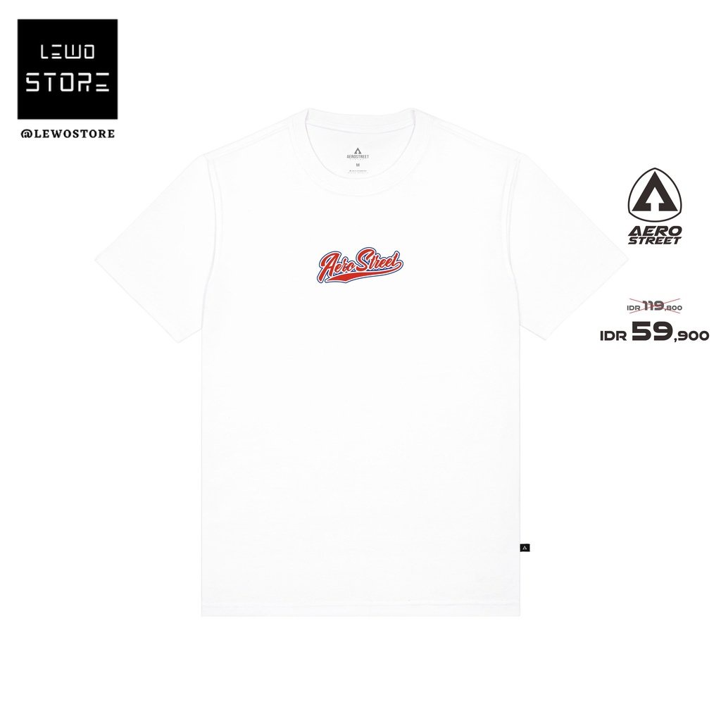 Tshirt Baju Kaos Distro Aerostreet T Shirt Nineties Club Putih Kaos T-Shirt Tshirt ABAAA kaos Distro