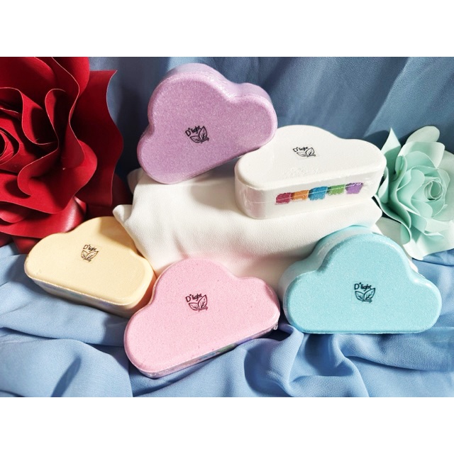 Bath Bomb awan / bath bomb cloud rainbow jumbo Busa wangi melimpah dlight beauty