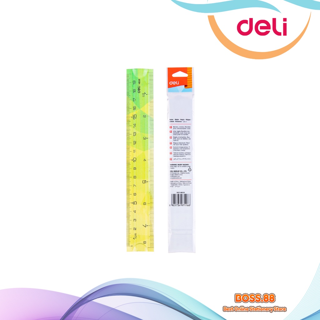 

RULER / GARISAN FLEX DELI 20 CM H650