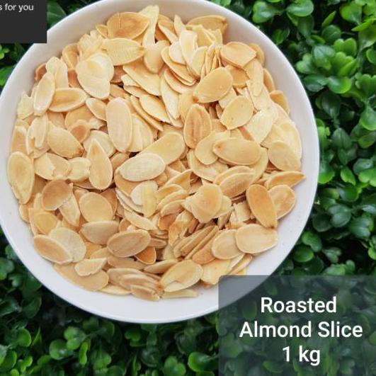 

Termurah[FG2]-Roasted Almond Slice / Kacang Almond Slice Oven (1 Kilogram) by Granology